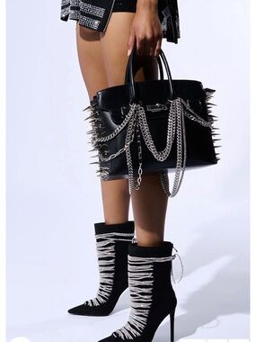 ISO I BITE BACK EMBELLISHED TOTE